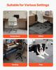 Chair Mat with Lip, 915 x 1225 mm Office Chair Mat for Low Pile Carpeted Floors, Plastic Floor Protector Rug with Studded, Non-Slip & Easy to Clean,