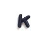 1.5cm Black Artistic Script Embroidered Letters Iron-On Patches - Set of 26