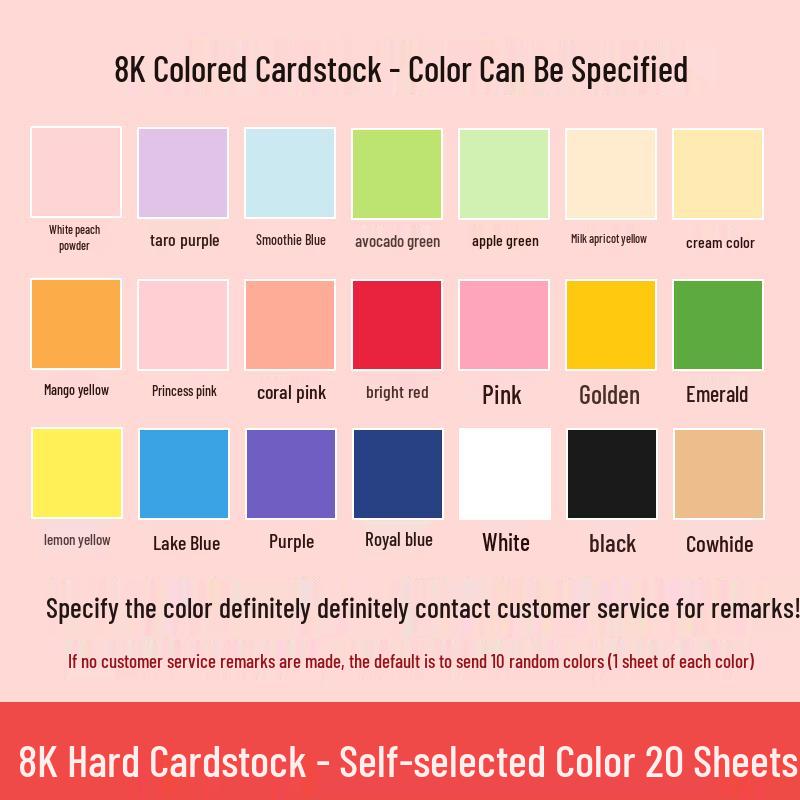 Macaron barevný karton A3/A4 4K/8K Origami papír pro studenty a pop-up knihy