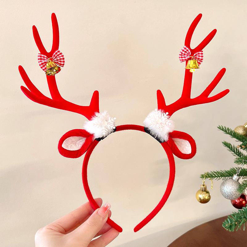 

Children s Christmas Antler Headband – Festive Holiday Hair Accessories for Boys and Girls