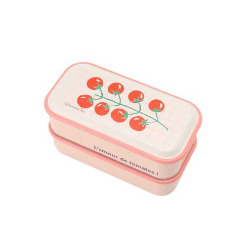 

Afternoon Tea Living JJ47 Tomato Two-Tier Lunch Box, Pink