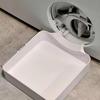 Bac de vidange pour machine à laver Entonnoir de vidange Impression 3D Bac d'égouttage Pour nettoyer les filtres à peluches Bac de récupération d'eau Arrête les déversements sur le sol