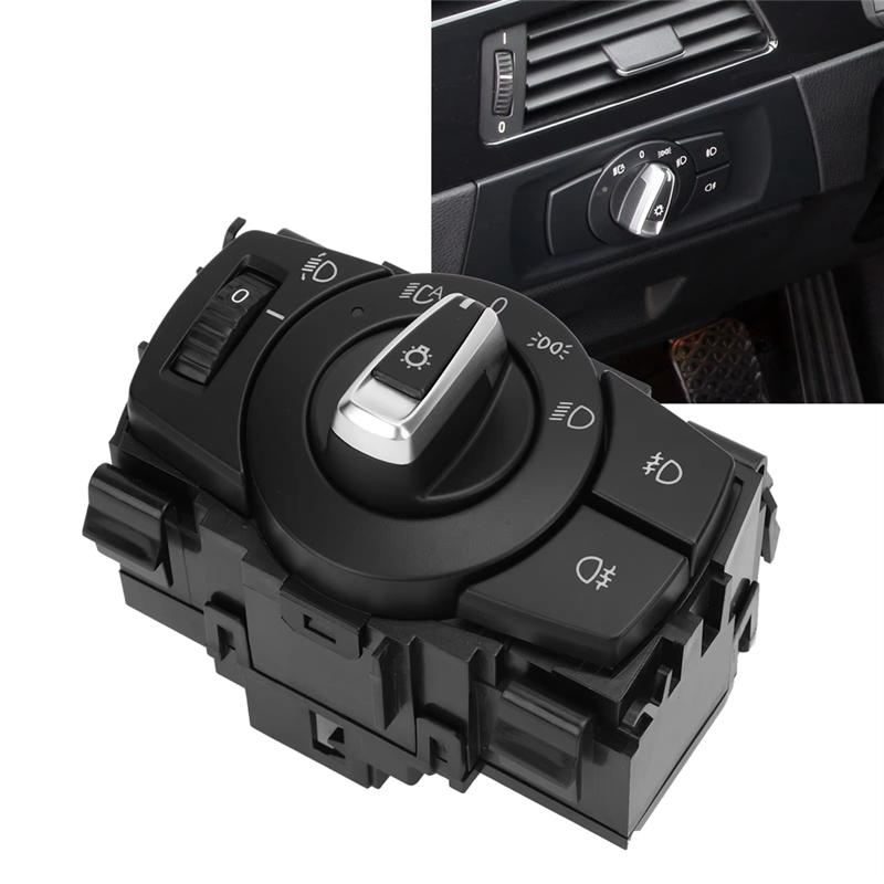 

61319169406 Headlight Control Switch For BMW 1 3 Series E82 E88 E90 LCI E91 LCI X1 Angle Adjustment Mode Headlamp Switch