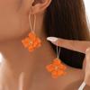 South Korea Ins Fashion Sweet Temperament Flowers Drop Earrings Ladies Personalized Creative Wedding Accessories Gift
