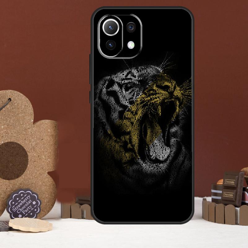 Animal Tiger Art Case For Xiaomi 14 15 Ultra 15T 14T 13T 17 Pro Max POCO X7 Pro X5 X6 F5 F6 F7 F8 Ultra Cover