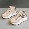 Chunky Women Denim High Top Shoes Designer New Comforts Increased Canvas Shoes Student Girl Vulcanized Shoe Women Sneakers 35-42
