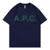 Ap 2026 C Springsummer Pure Cotton Roundneck Men And Women Classic Letterprint Tshirt Short Sleeve Top Unisex