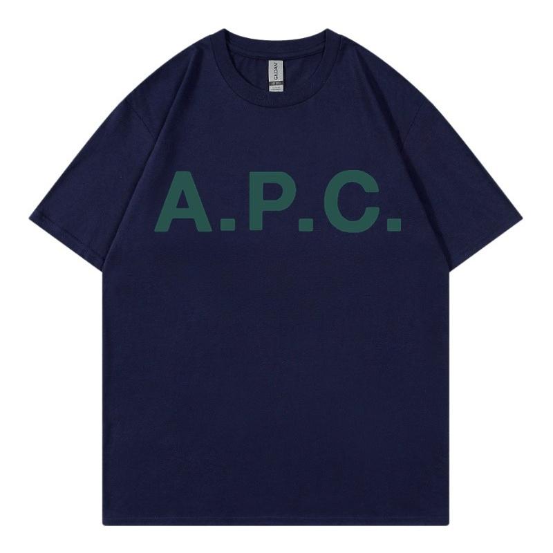 Ap 2026 C Springsummer Pure Cotton Roundneck Men And Women Classic Letterprint Tshirt Short Sleeve Top Unisex