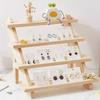 Solid Wood Jewelry Display Stand Stepped Display Stand Card Storage Stand Display Jewelry Small Statues Small Doll Display Stand