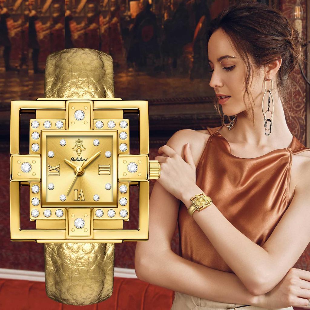 Yalalusi Integrated Bracelet Ladies Watch Light Luxury Business Waterproof Quartz Watch