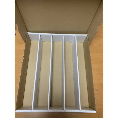 Set of 2 5000-Card Storage Boxes for Trading Cards. Holds approximately 5000 trading cards.