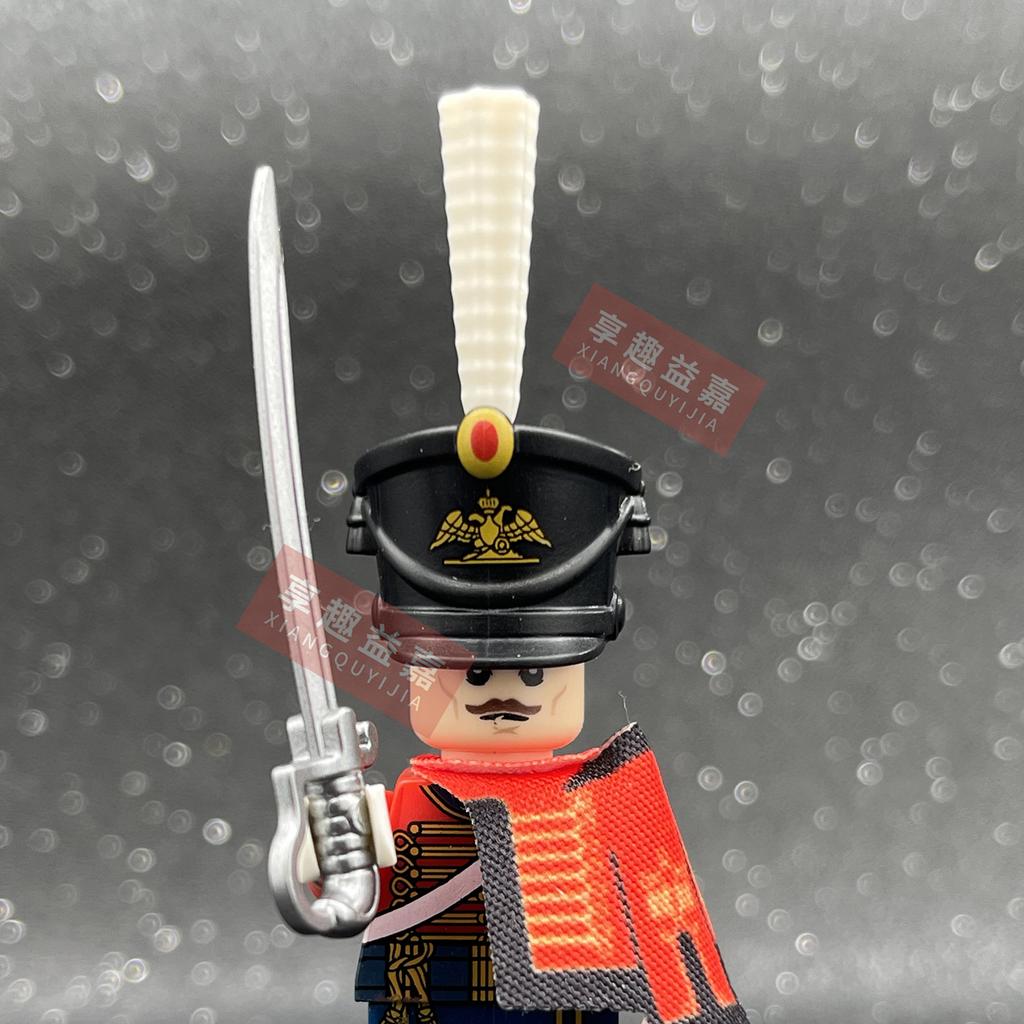 Military affairs Napoleon French Cuirassier Dragoon Building Blocks Model Bricks mini Action toy Figures Toy gift for children