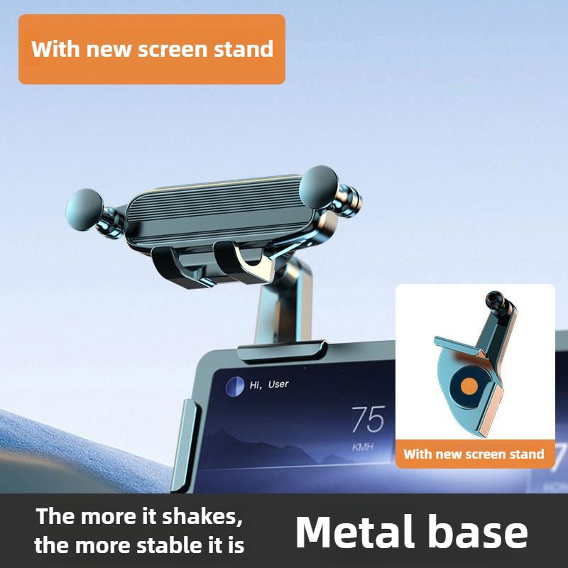 

Auto Locking Car Phone Holder One Click Locking Dashboard Mount for New Energy Vehicle Center Screen Anti Slip Navigation Stand C2