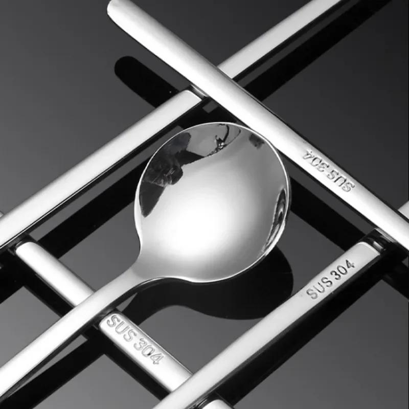 13/15/17cm Stainless Steel Spoon Long Handle Ice Cream Dessert Spoon Espresso Honey Mixing Spoon Kitchen Tableware Accessory