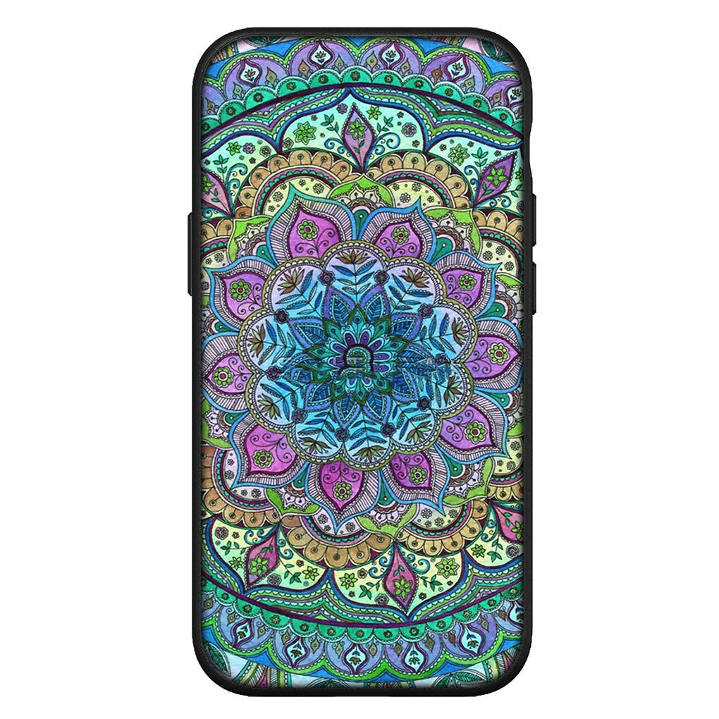 Dla iPhone 16 15 Xiaomi Redmi Note 14 13 12 11 Pro Max X 8 16e Samsung Galaxy S25 S24 S23 Moto OPPO Huawei Tekstura Kwiatu Paisley Mandala Etui Kwiatowe