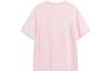 Li Ning Sports Fashion Collection T Shirts Women's Pink Crew Neck Moderate Straight Fit AHST564-3
