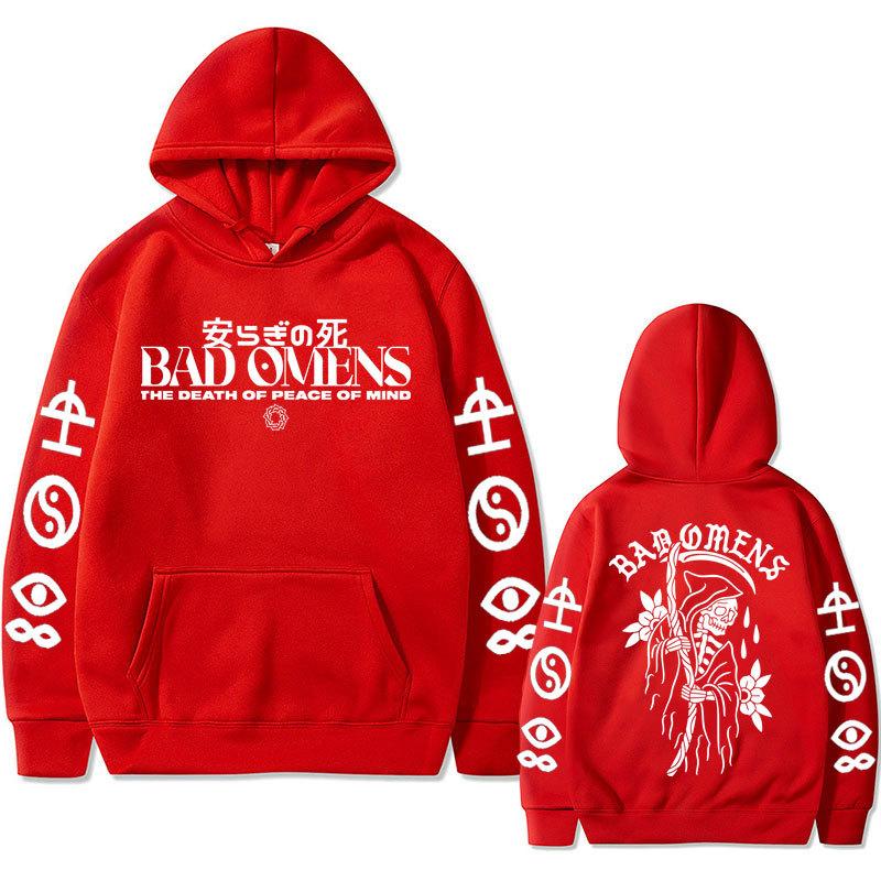 Bad Omens Band Tour American Music Print Hoodie Fashion Long Sleeve Sweatshirts Women Streetwear Pullovers Sudaderas