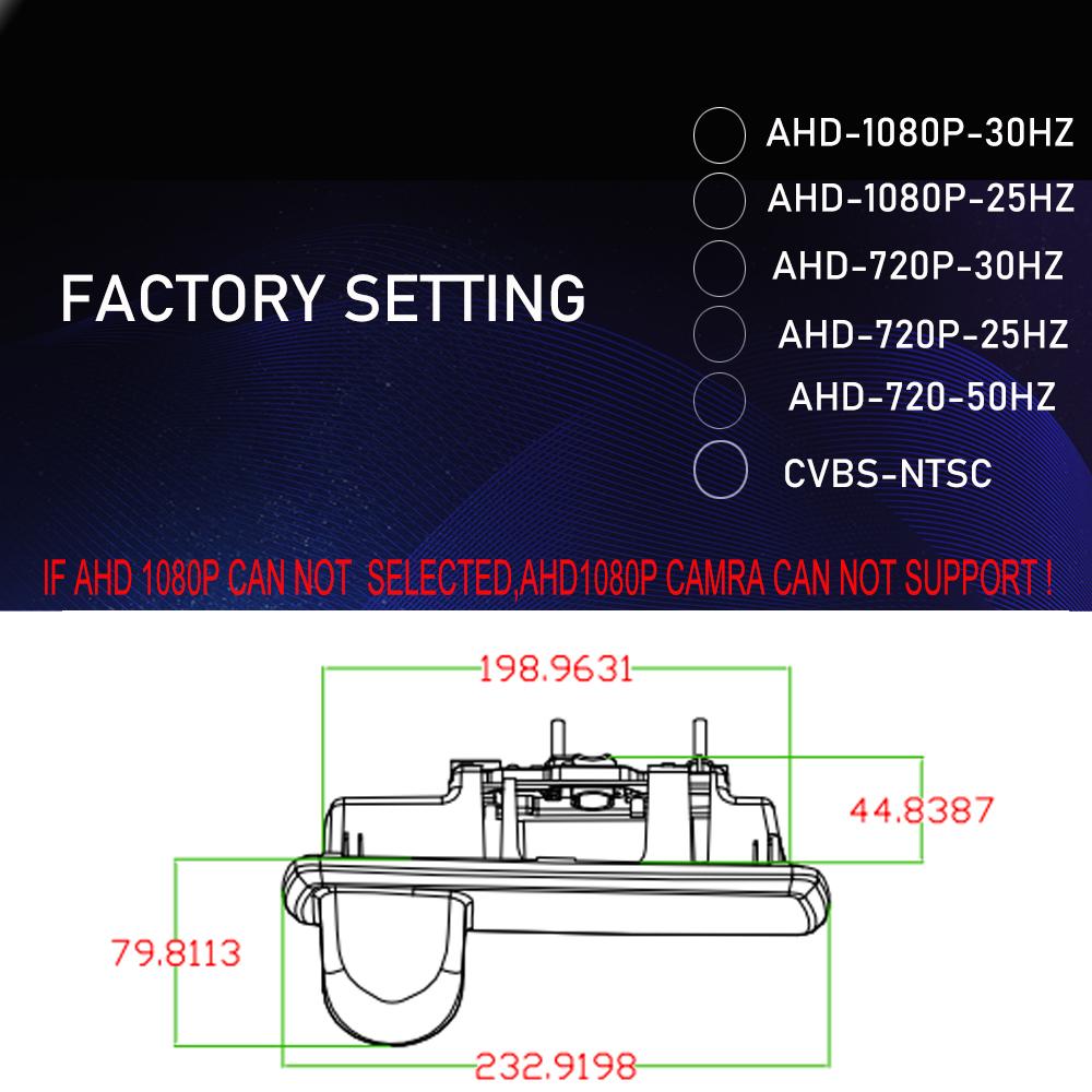 Parking AHD 1080P 940 IR Night Vision Car Brake Light Reversing Camera for OPEL VIVARO 2014 RENAUL Trafic 3