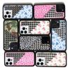 Nouă Carcasă Telefon Argintie Solidă cu Nituri 3D Model Leopard Wildflower Pentru iPhone 15 13 12 14 17 16 Pro Max Plus Modă Floare Nit wf Capac