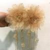 Twin Lotus New Year Butterfly Hair Clip: Elegant Flower Tassel Claw/Shark Clip for Women