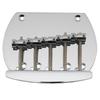 Musiclily Pro 16mm Steel 5-String Bass Bridge for Music Man Basses, Chrome