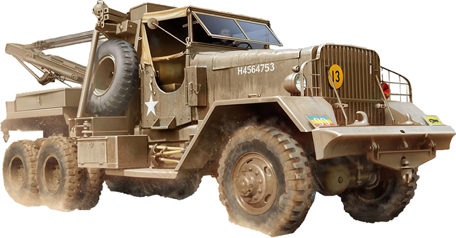 

Thunder Models Scale American Ward LaFrance M1A1 Heavy Tow Open Plastic Model Kit TB35014 1/35 Truck, Top, 1943, (Military Vehicle)