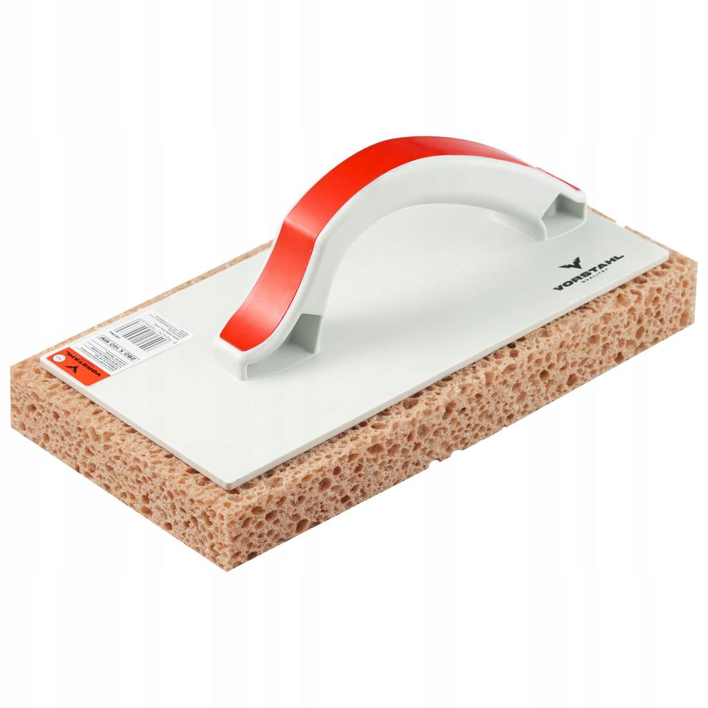PLASTIC TROWEL with Porous Sponge 35mm QUALITAT 280x140mm Vorstahl