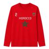 Long-Sleeved T-Shirt Child Morocco No. 2 – Red - 100% Cotton - Red