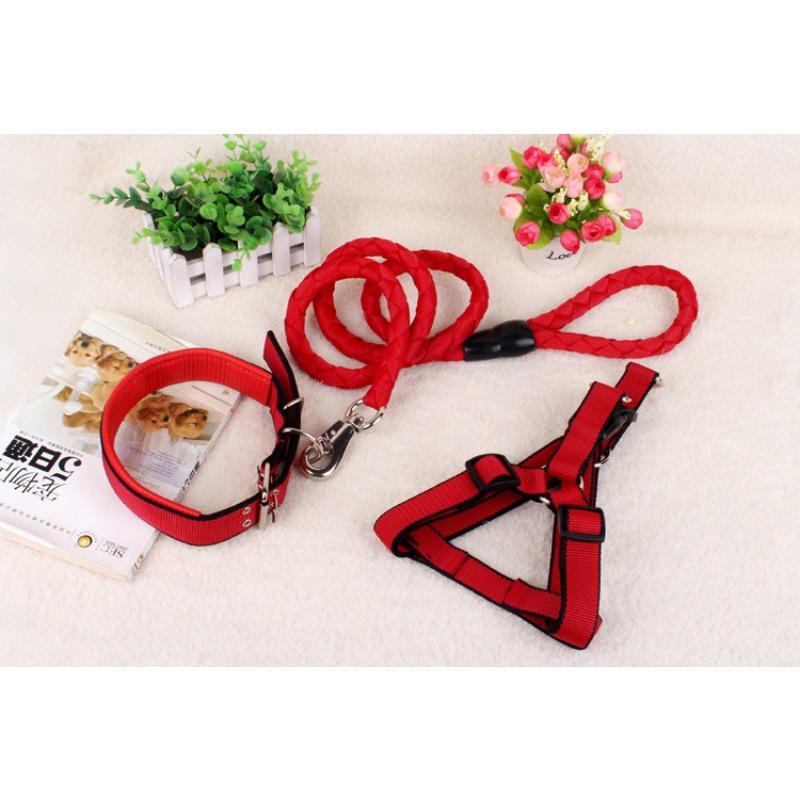 

Поводок для собаки Поводок для выгула собаки Поводок для питомца Поводок для собаки Вязаный круглый шнур Нагрудный ремень Средняя и крупная собака XS-