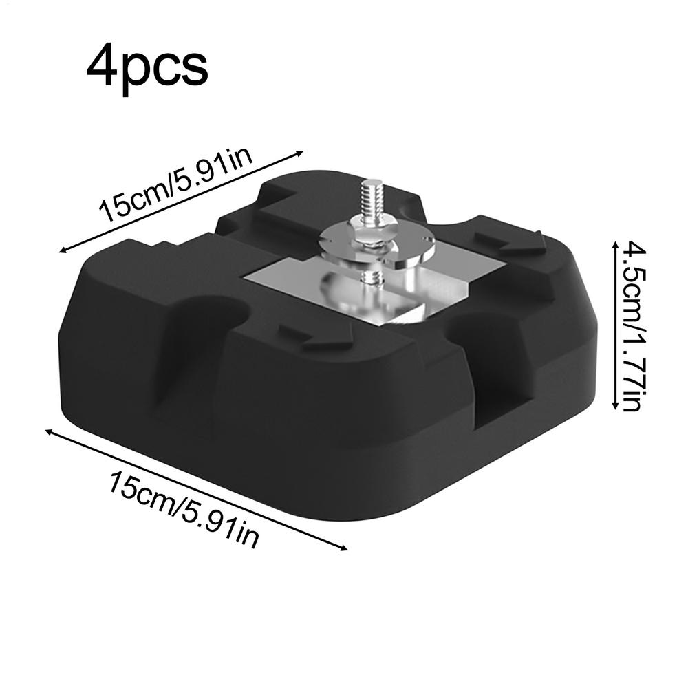 Air Conditioner Bracket Pad Split Air Conditioner Base Pads 4 Pieces Heavy Duty Bracket Mats For 9000-60000 BTU Split System