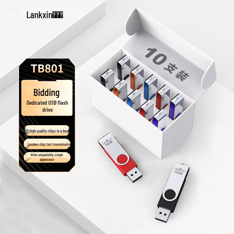 LanKxin Professional Bidding USB2.0 Flash Drive (10-pack)