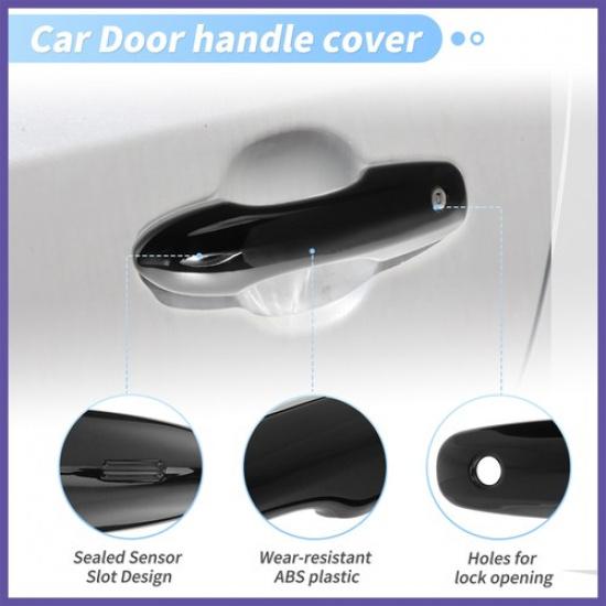 Door Handle Cover Protector for Toyota Camry Corolla 19-2025 Glossy Black