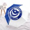 Portsmouth FC pattern, automatic folding umbrella, portable and foldable design, 8 ribs, a Christmas or birthday gift.