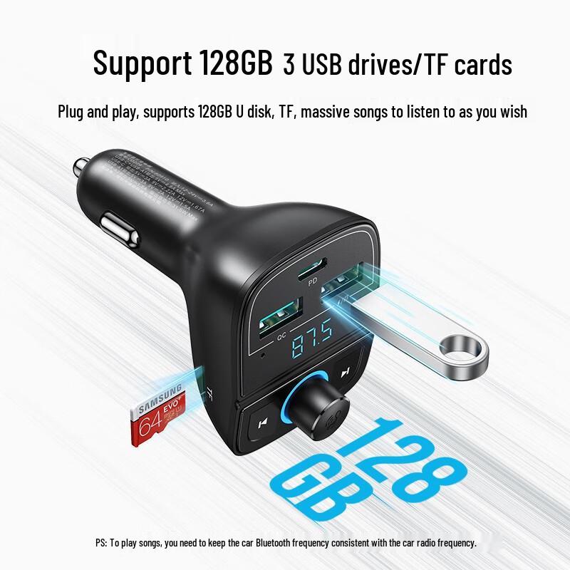 Ugreen Auto Bluetooth Empfänger & Multi-Port Schnellladegerät