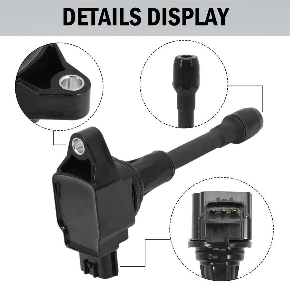 4Pcs Ignition Coil & Spark Plugs For Nissan Altima Sentra Rogue Infiniti Q70 M56