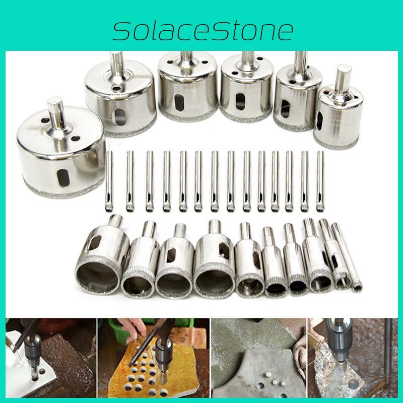 Premium 30pcs Diamond Holesaw Set For Precise Drilling In Glass And Tile