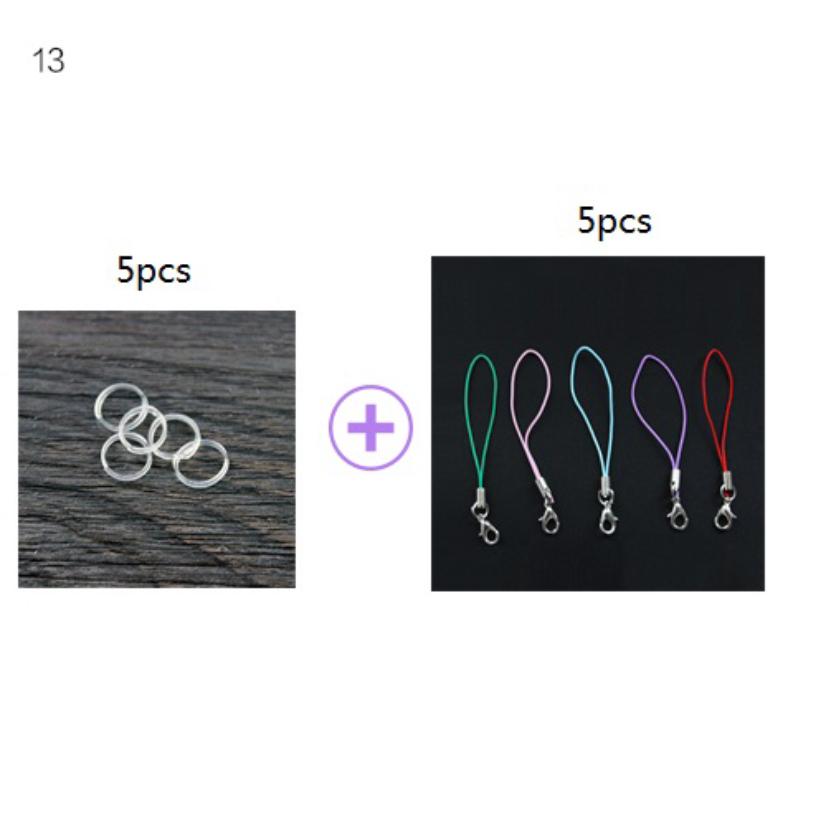 

5Pcs Mini Wishing Bottle With Cork Geometry Vials Decorative Glasses Empty Jars DIY Accessories Key Pendant Gift Kawaii Decor