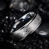Fashion 8mm Men Stainless Steel Celtic Knot Rings Viking Infinity Intertwined Cross Rings for Men Wedding Band Jewelry Gifts