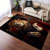 1PC Lion pattern printed Carpet Rug for Living Room Bedroom Home Sofa Decoration,Non-slip Floor Mat Floor mat