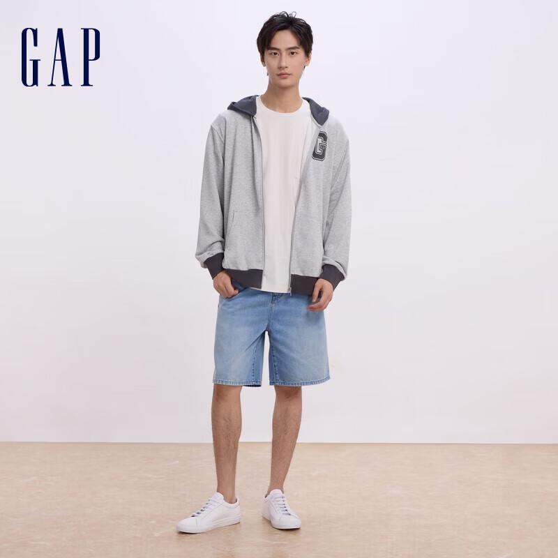 Gap Unisex Color-Block Logo Hooded Sweatshirt