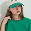 CLEVER FIELD color block embroidered ball cap_ green