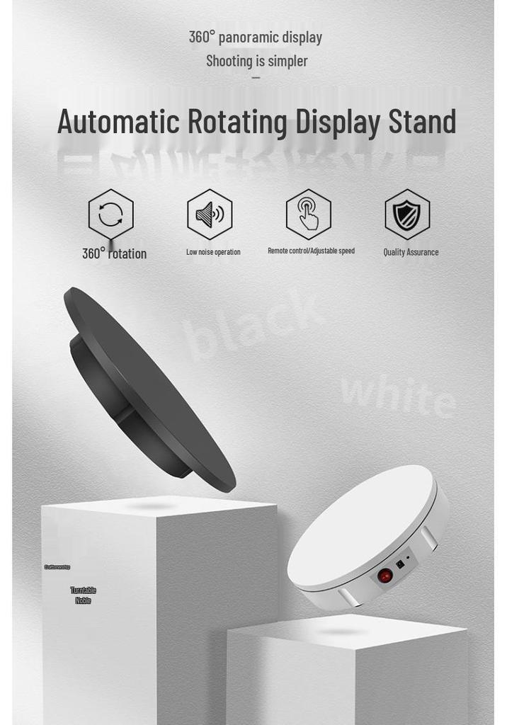 Automatic Electric 360° Rotating Photography Turntable for Live Broadcast and Photo Shoots