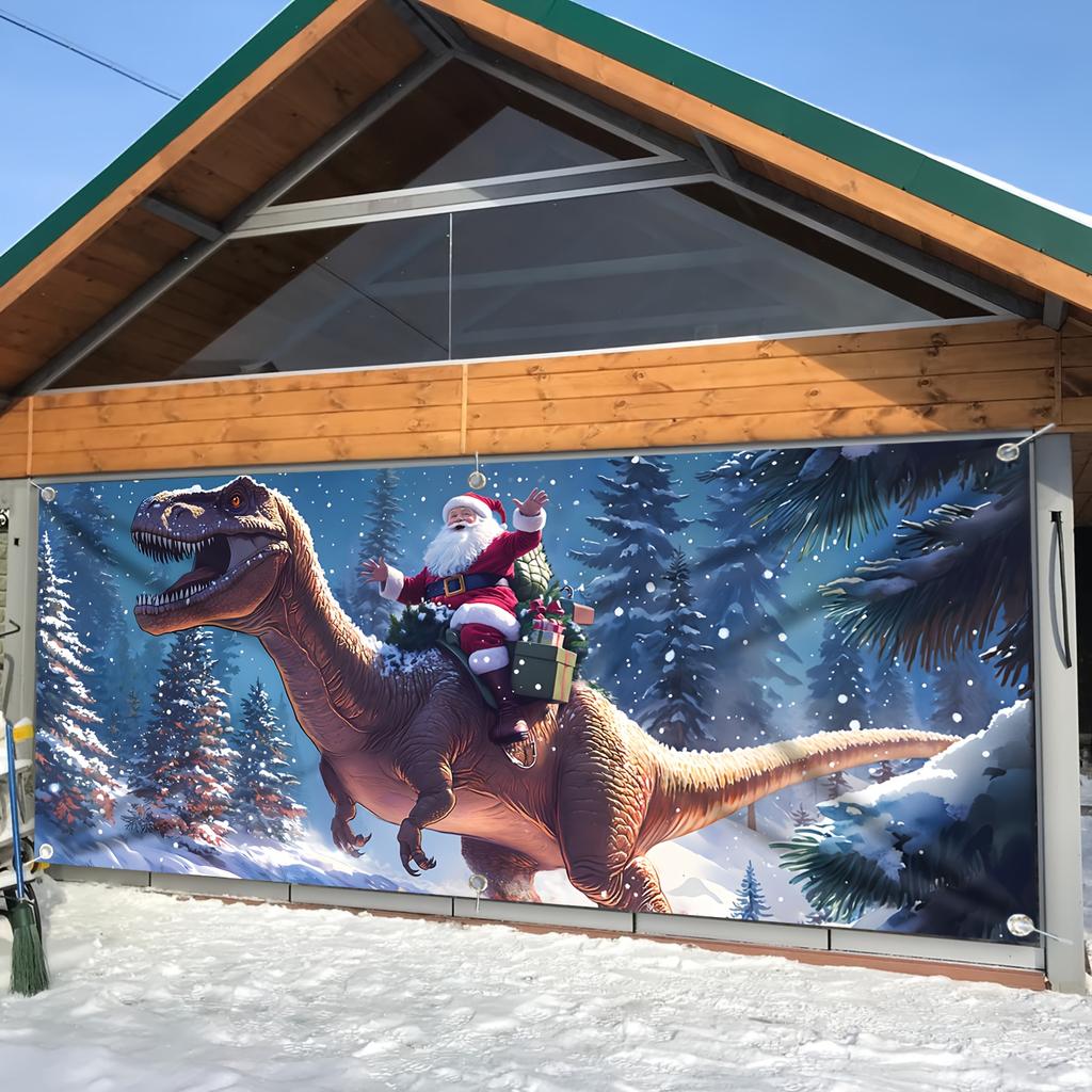 1pc Dinosaur Decor Backdrop Christmas Outdoor Decor Tapestry