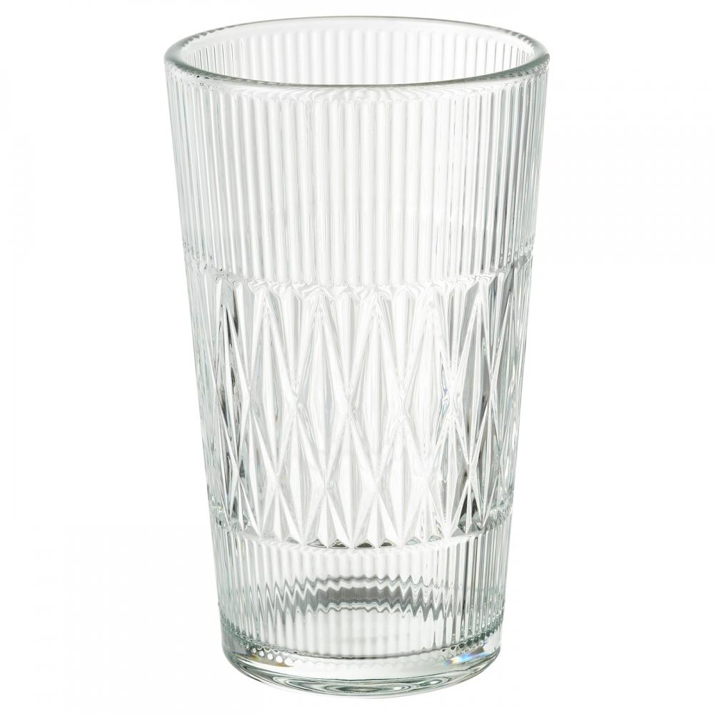 

IKEA SM LLSPIREA Ваза узорчатое стекло 22 см