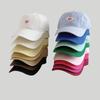 Korean Style Heart Embellished Baseball Cap Women Cotton Summer Sun Hat With Wide Brim