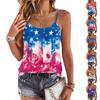 Womens Spring Tops Sleeveless Star Print Camisole Summer Shirts for Women Casual Loose Fit Tank Top Dressy Tops for Women