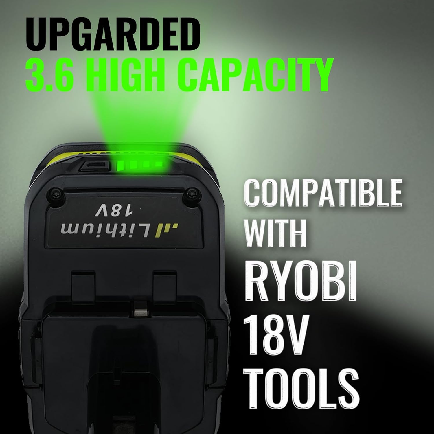VANON 2 шт. 3,6 Ач P102 18 В Литий-ионный аккумуляторная замена для Ryobi 18 В аккумулятора P102 P103 P104 P105 P107 P108 P190 Совместим с аккумулятором Ryobi