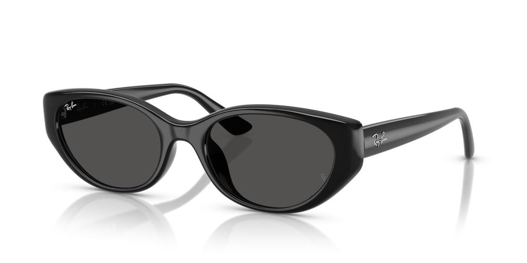 Óculos de sol 0RB4457D PRETO CINZA ESCURO 66778755 Ajuste Asiático Polarizado Ray-Ban