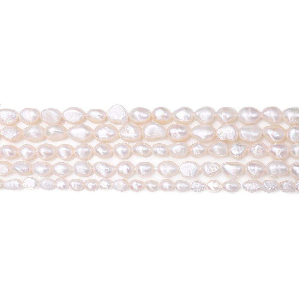 Naturferskvannsperler Perler For DIY Halskjede Armbånd Øredobber Smykkefremstilling