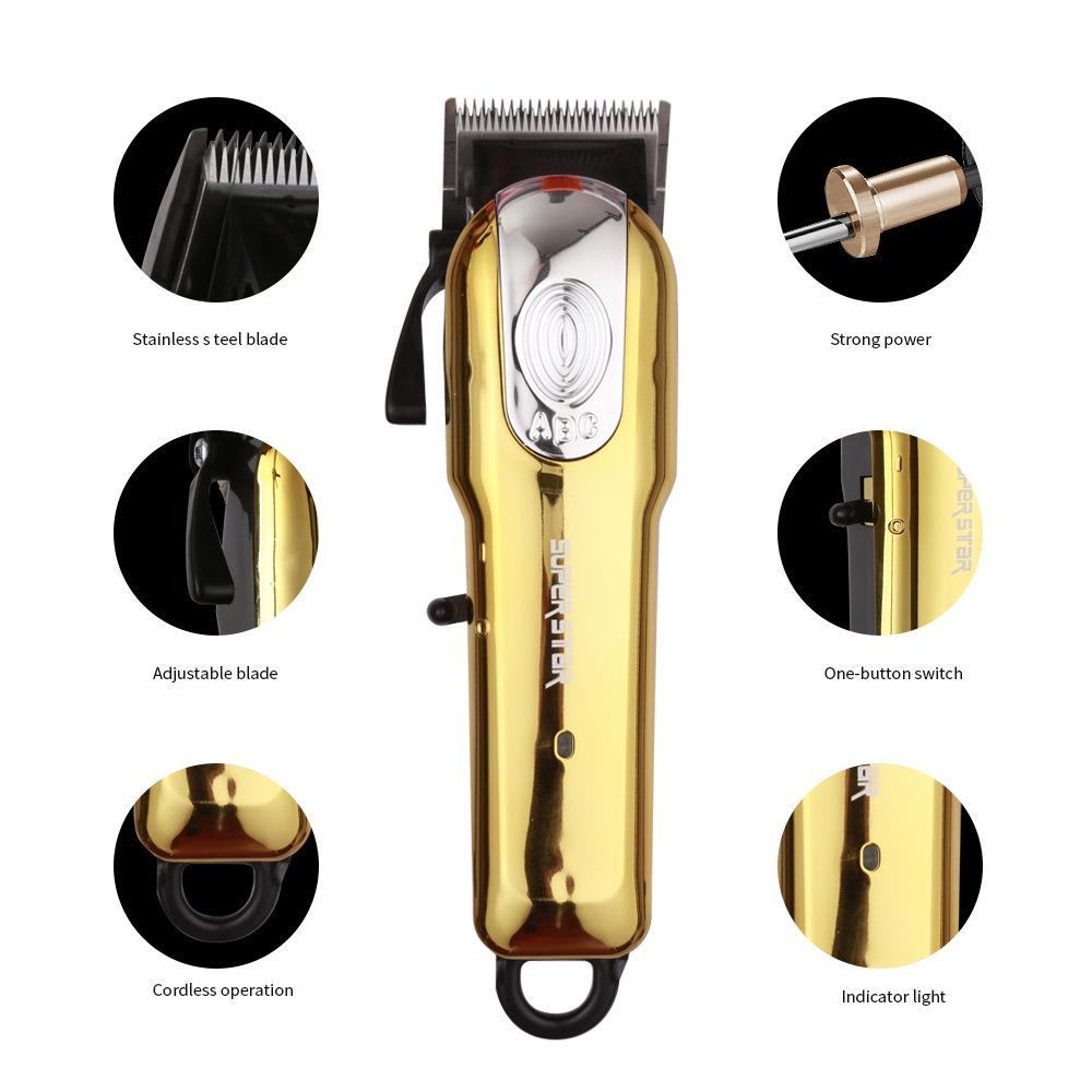 Barber Shop Retro Engraved Electric Hair Clipper & Trimmer